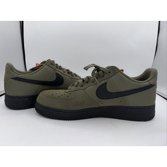 EUC Size 11.5 - Nike Air Force 1 Low Medium Olive BQ4326-200 - Picture 12 of 14
